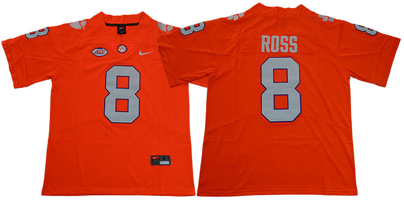 Ross 8 Legend Orange College Football Jersey football jersey product view 1
