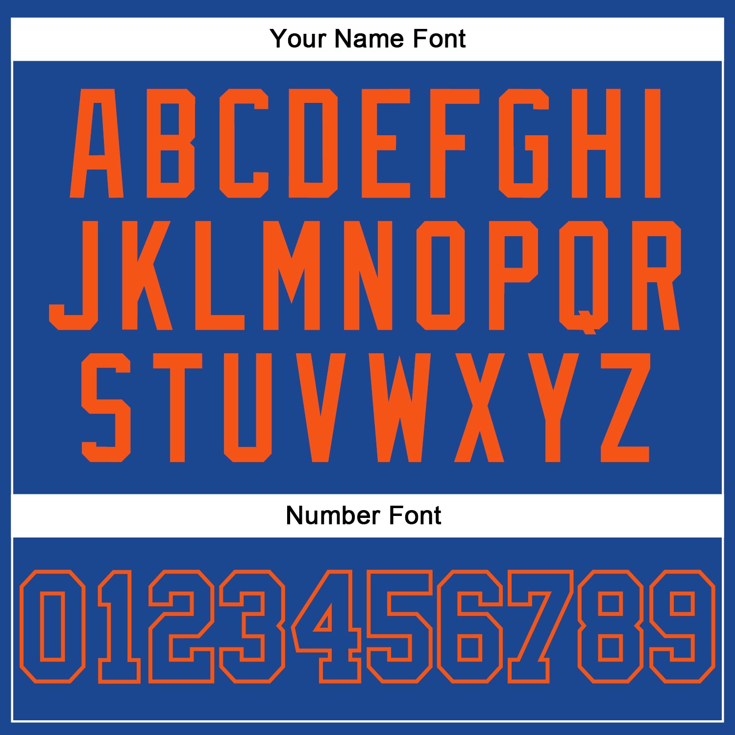 Custom Royal Royal-Orange Authentic Baseball Jersey baseball jersey product view 5