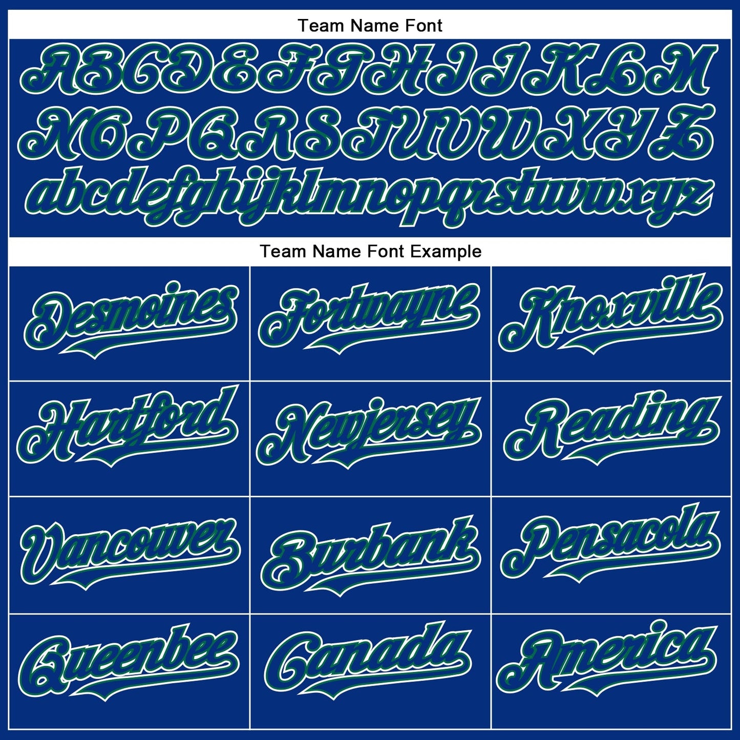 Custom Royal White-Kelly Green Authentic Baseball Jersey baseball jersey product view 4