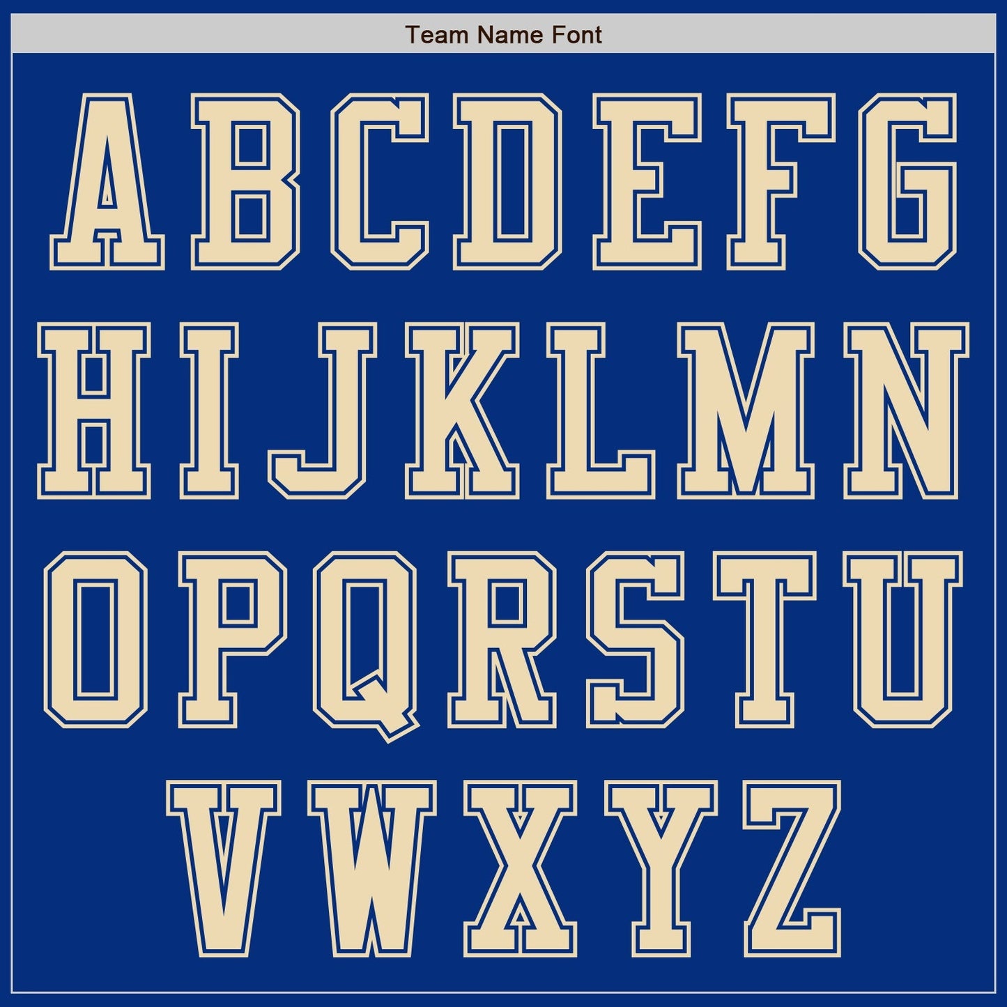 Custom Royal Cream Authentic Baseball Jersey baseball jersey product view 3