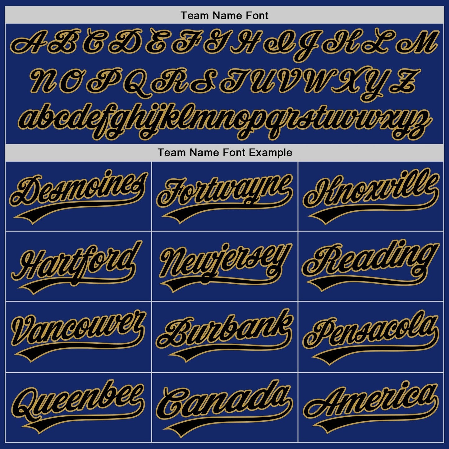 Custom Royal Black-Old Gold Authentic Baseball Jersey baseball jersey product view 4