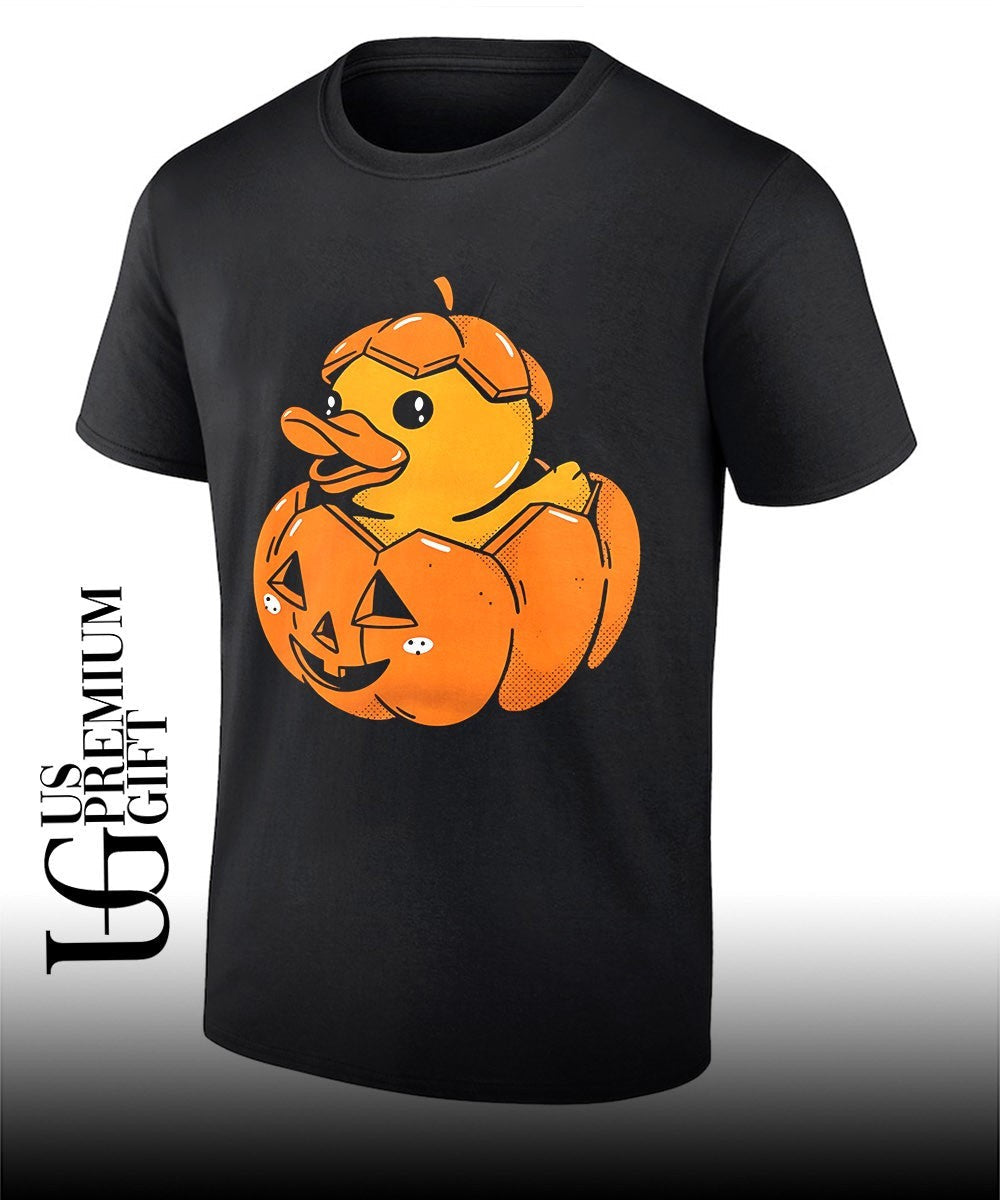 Rubber Duck Pumpkin Halloween shirt Unisex T-shirt, Sweatshirt, Hoodie, Long Sleeve Tee - T-Shirt, Sweatshirt, Hoodie