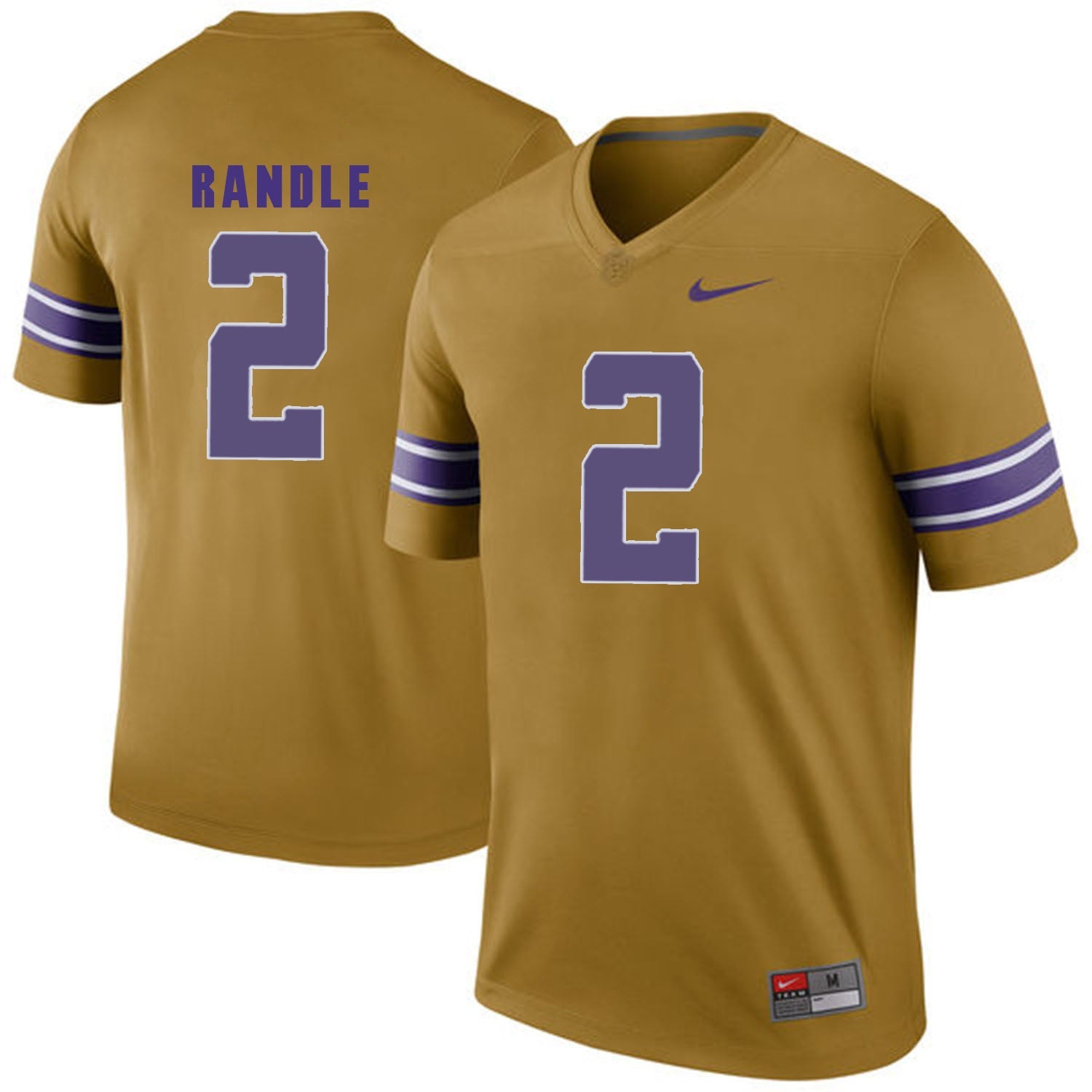 Rueben Randle 2 Gridiron Gold College Football Jersey football jersey product view 1
