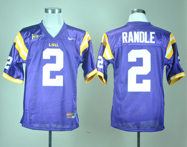 Rueben Randle 2 Purple College Football Jersey football jersey product view 1