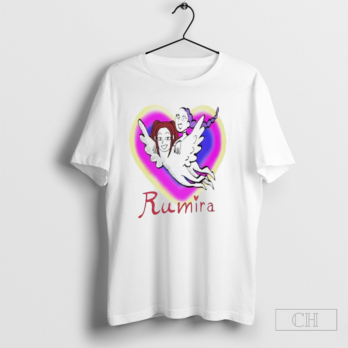 Rumira Angel Wings Flying Couple Shirt Tee Unisex T-shirt, Sweatshirt, Hoodie, Long Sleeve Tee - T-Shirt, Sweatshirt, Hoodie