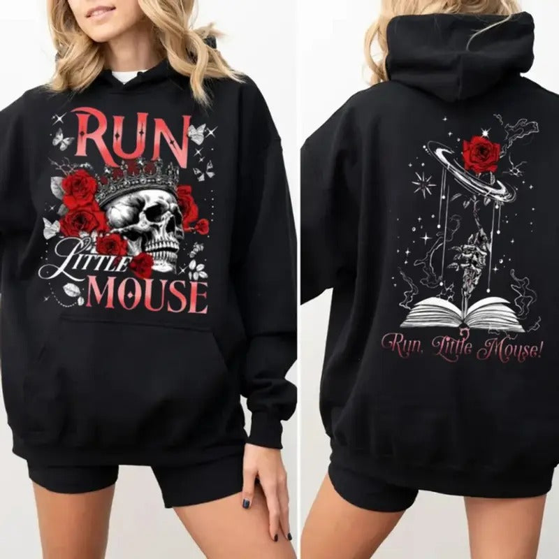 Run Little Mouse Haunting Adeline Dark Romance Smut - Adult & Kids T-Shirts, Sweatshirts & Hoodies apparel design preview 1