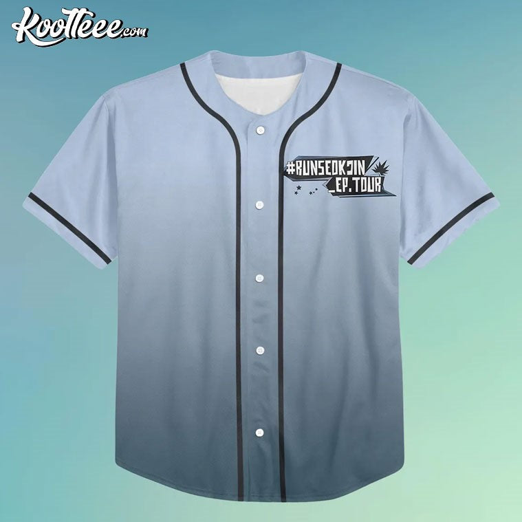 Run SeokJin Ep Tour Jin BTS Kpop Baseball Jersey baseball jersey product view 3