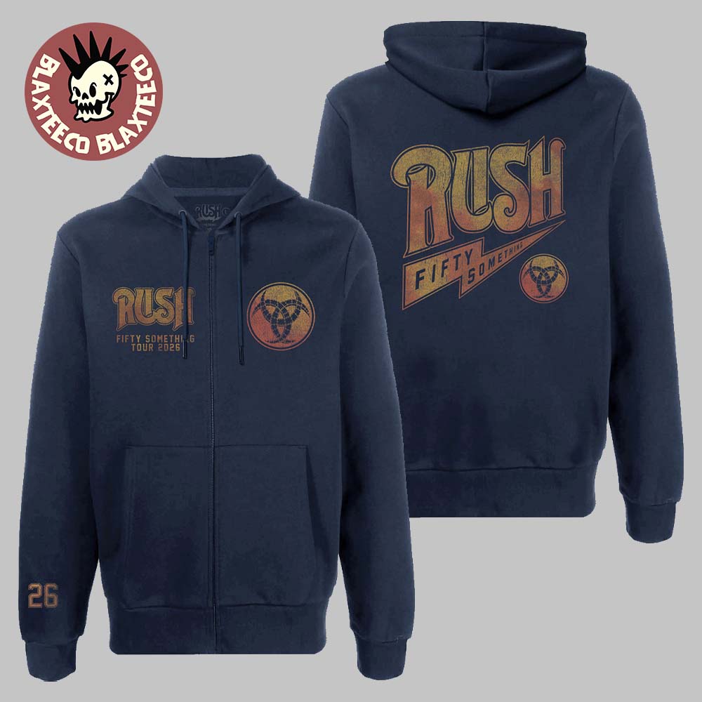 Rush Fifty Something Tour 2026 Merch 50 Something Navy Tour Zip Up Hoodie Unisex T-shirt, Sweatshirt, Hoodie, Long Sleeve Tee - T-Shirt, Sweatshirt, Hoodie