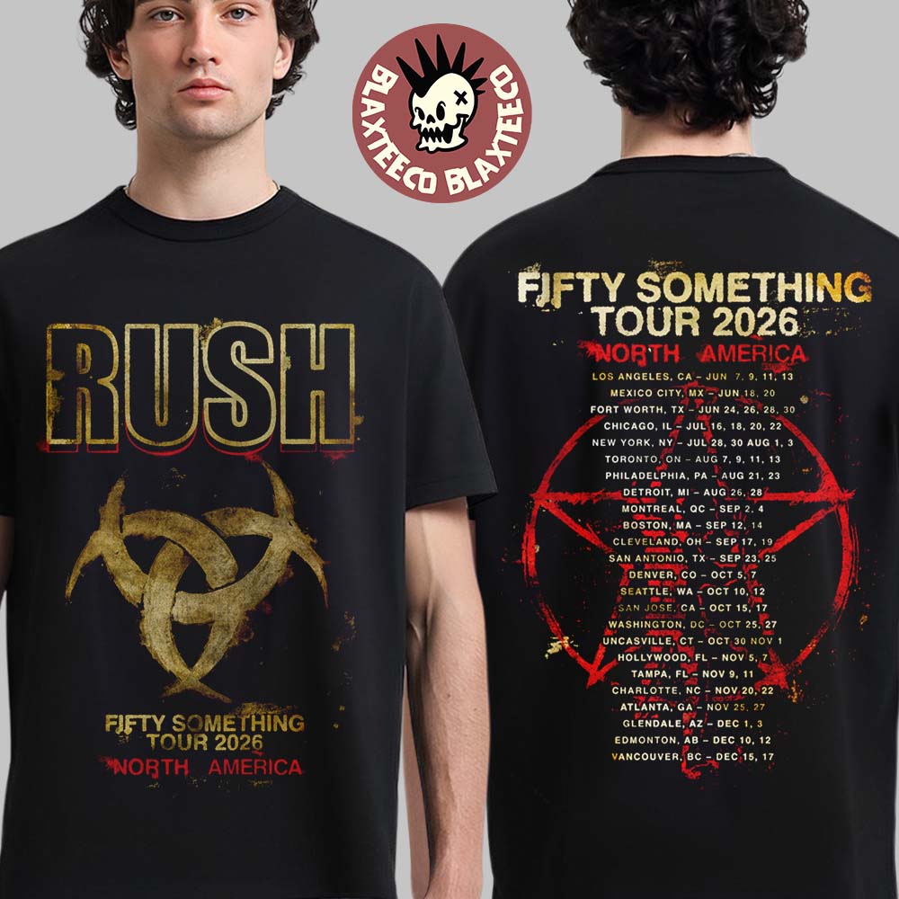 Rush Fifty Something Tour 2026 Merch Rush Stage Logo Tour T-Shirt Unisex T-shirt, Sweatshirt, Hoodie, Long Sleeve Tee - T-Shirt, Sweatshirt, Hoodie