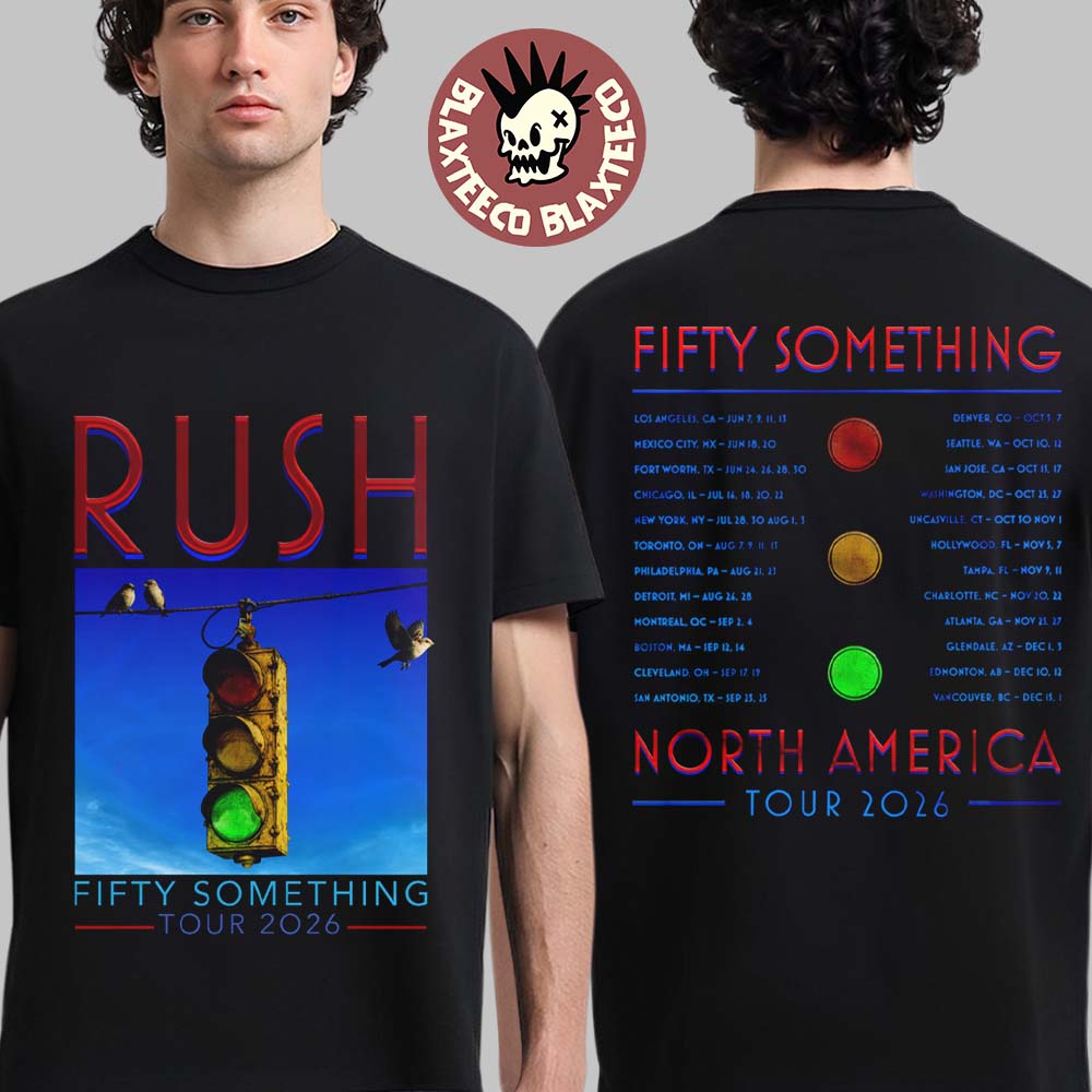 Rush Fifty Something Tour 2026 Merch Stoplight T-Shirt Unisex T-shirt, Sweatshirt, Hoodie, Long Sleeve Tee - T-Shirt, Sweatshirt, Hoodie