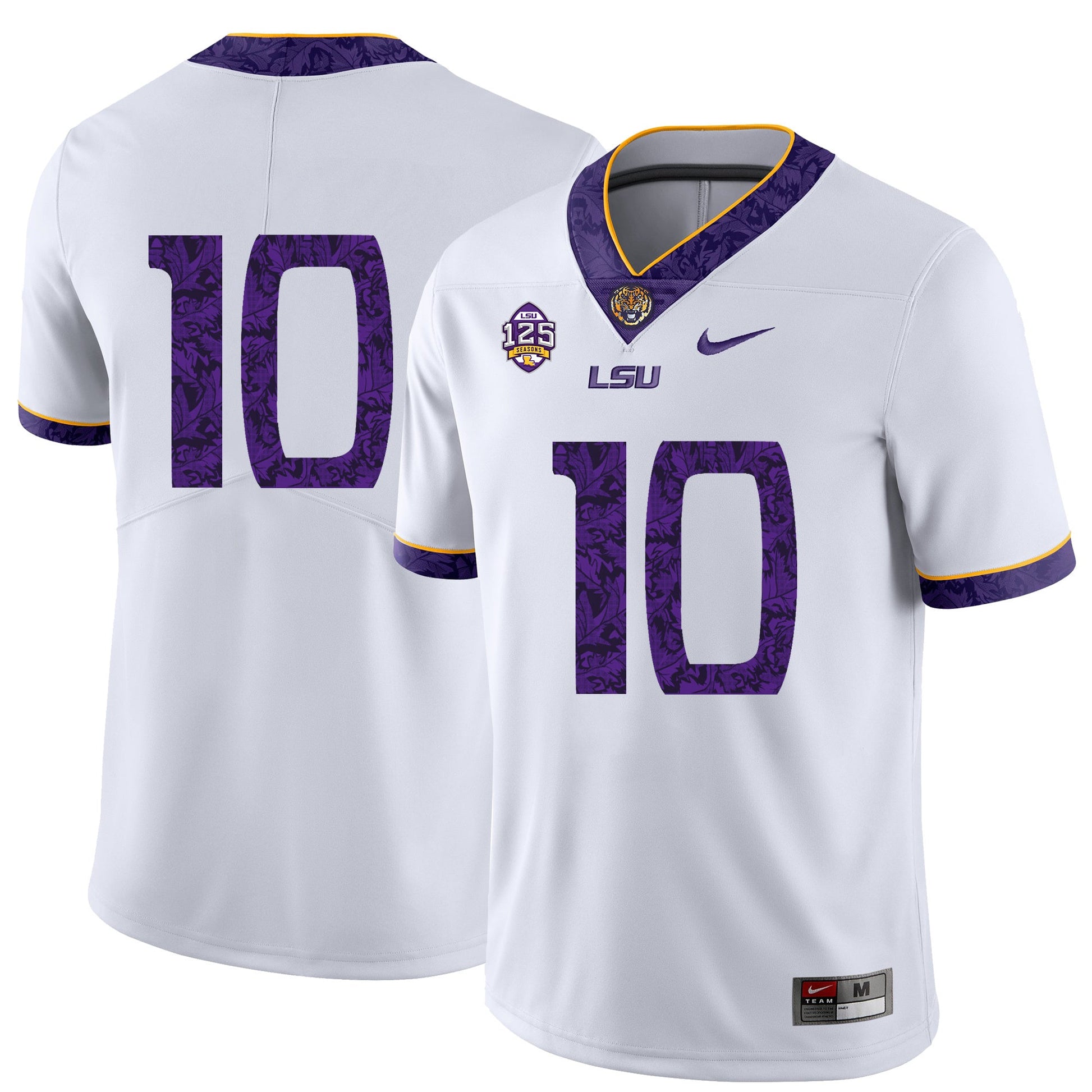 Russell Shepard 10 Pattern White .2jpg College Football Jersey football jersey product view 1