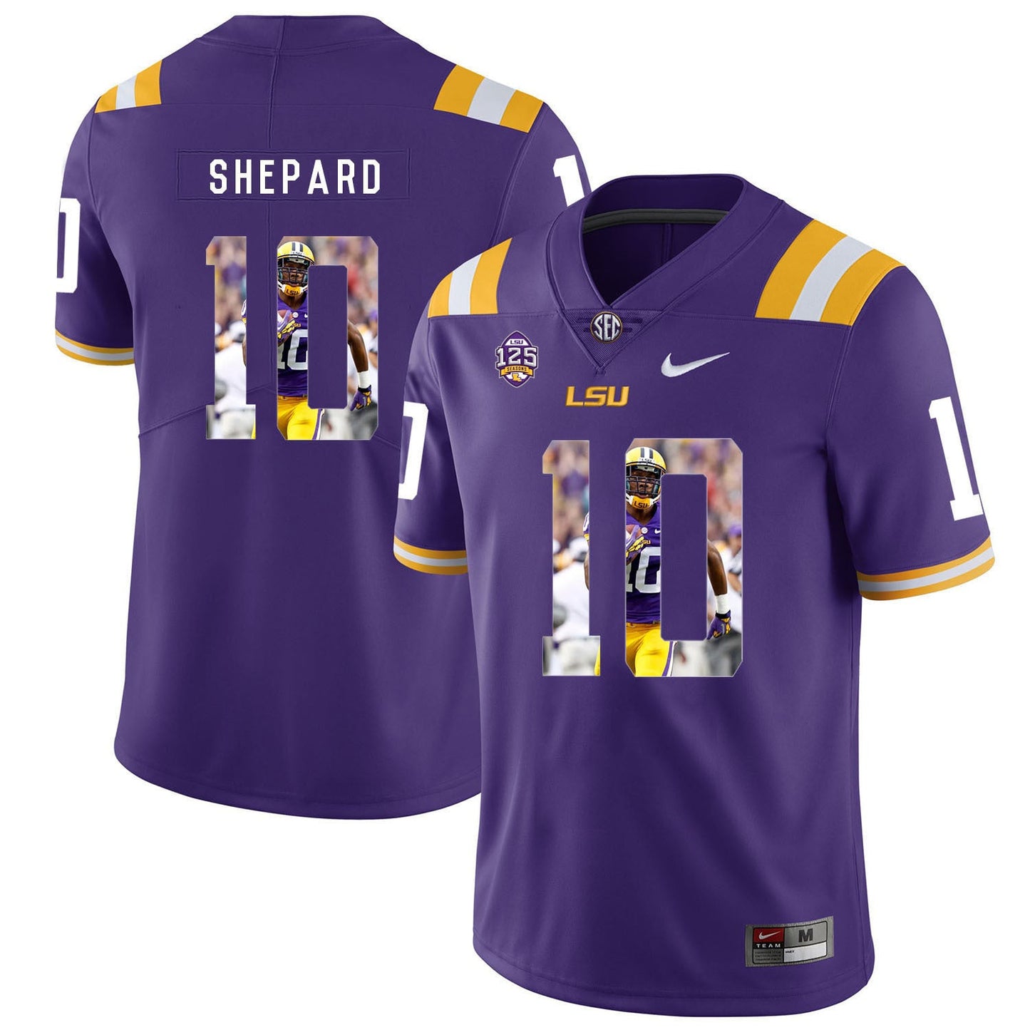 Russell Shepard 10 Purple .1jpg College Football Jersey football jersey product view 1