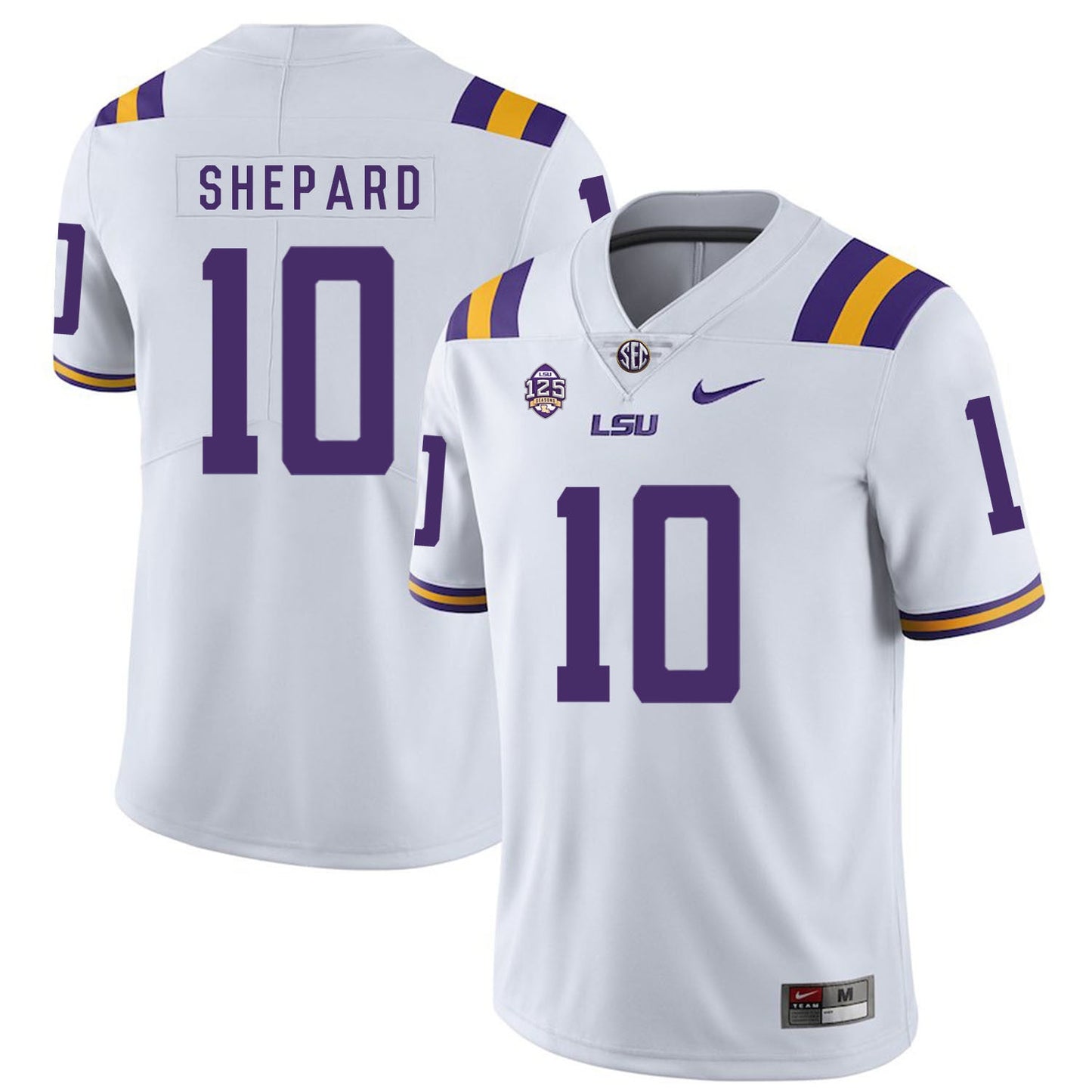Russell Shepard 10 White .2jpg College Football Jersey football jersey product view 1