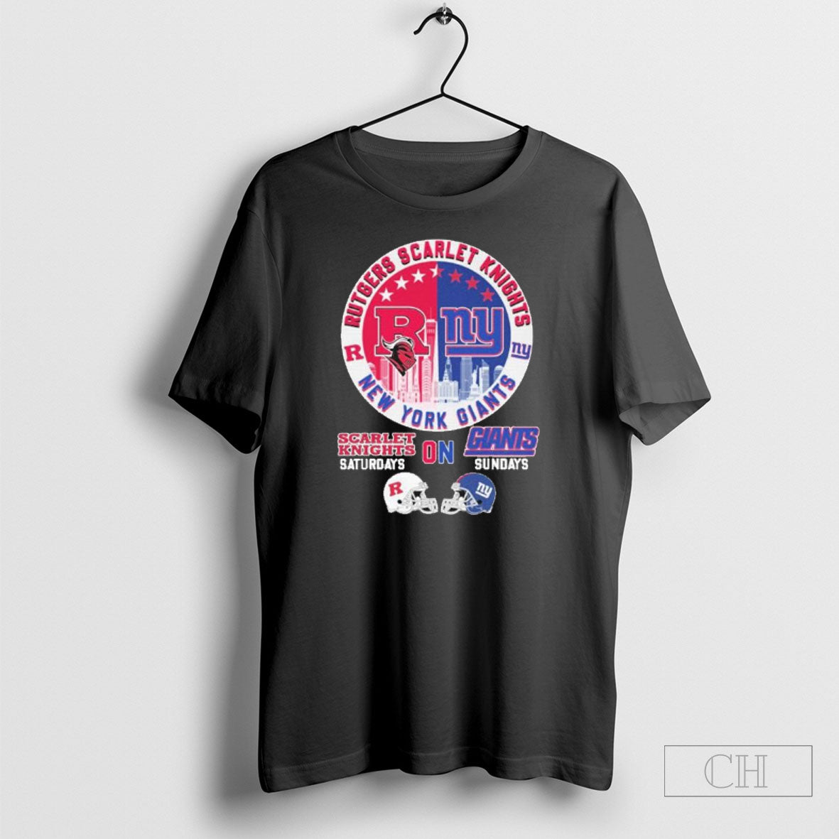 Rutgers Scarlet Knights On Saturdays And New York Giants On Sundays Shirt Tee Unisex T-shirt, Sweatshirt, Hoodie, Long Sleeve Tee - T-Shirt, Sweatshirt, Hoodie