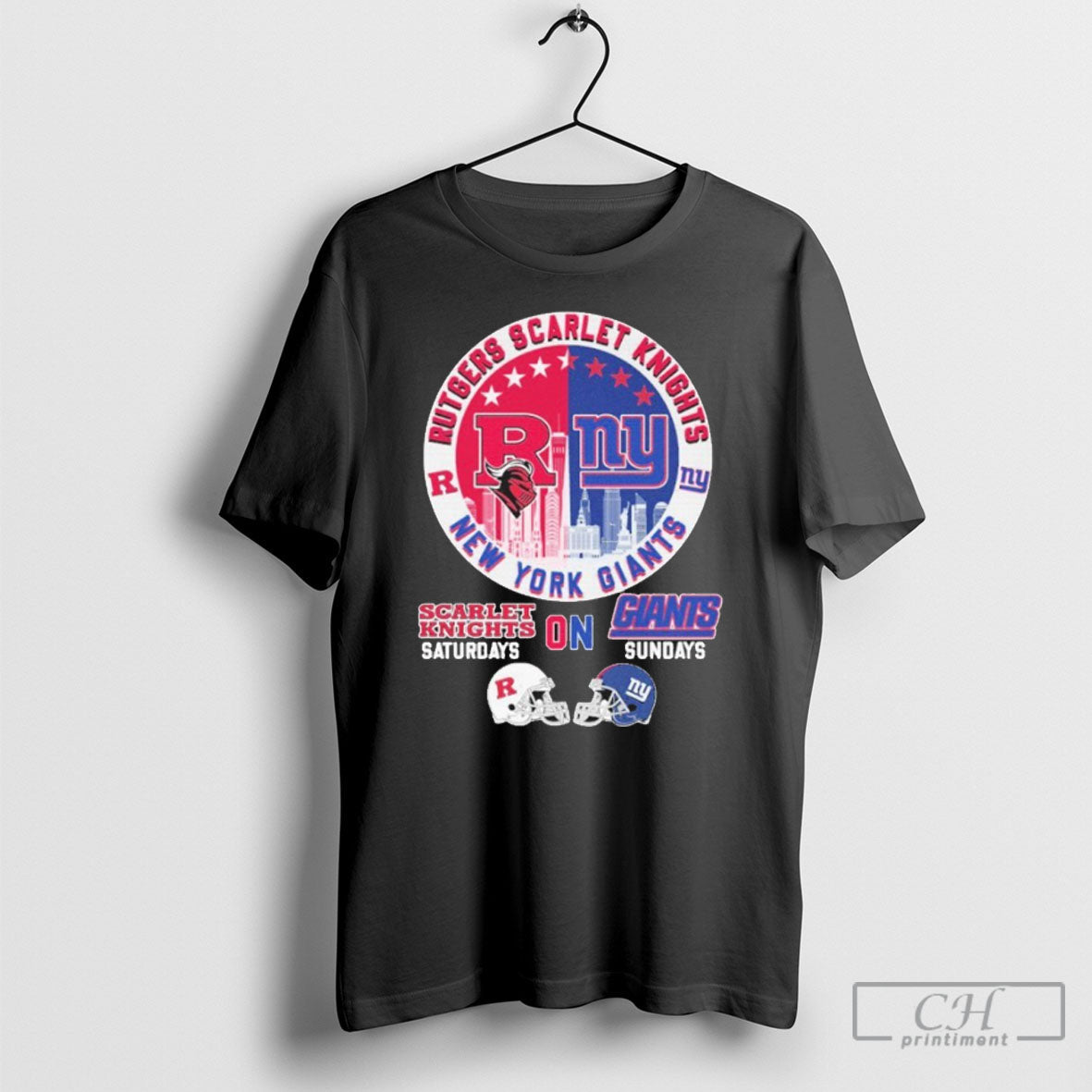 Rutgers Scarlet Knights Saturdays On New York Giants Sundays City Shirt Tee Unisex T-shirt, Sweatshirt, Hoodie, Long Sleeve Tee - T-Shirt, Sweatshirt, Hoodie