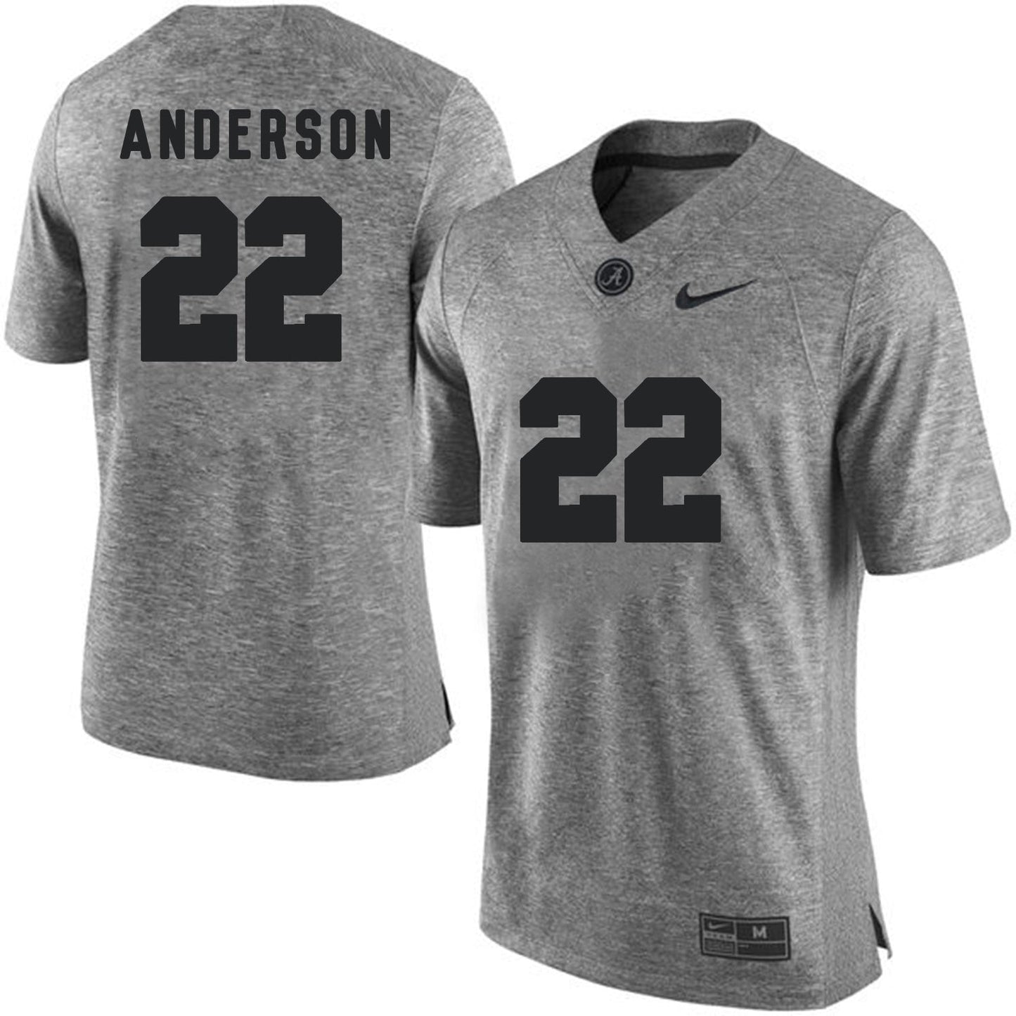Ryan Anderson 22 Gray College Football Jersey football jersey product view 1