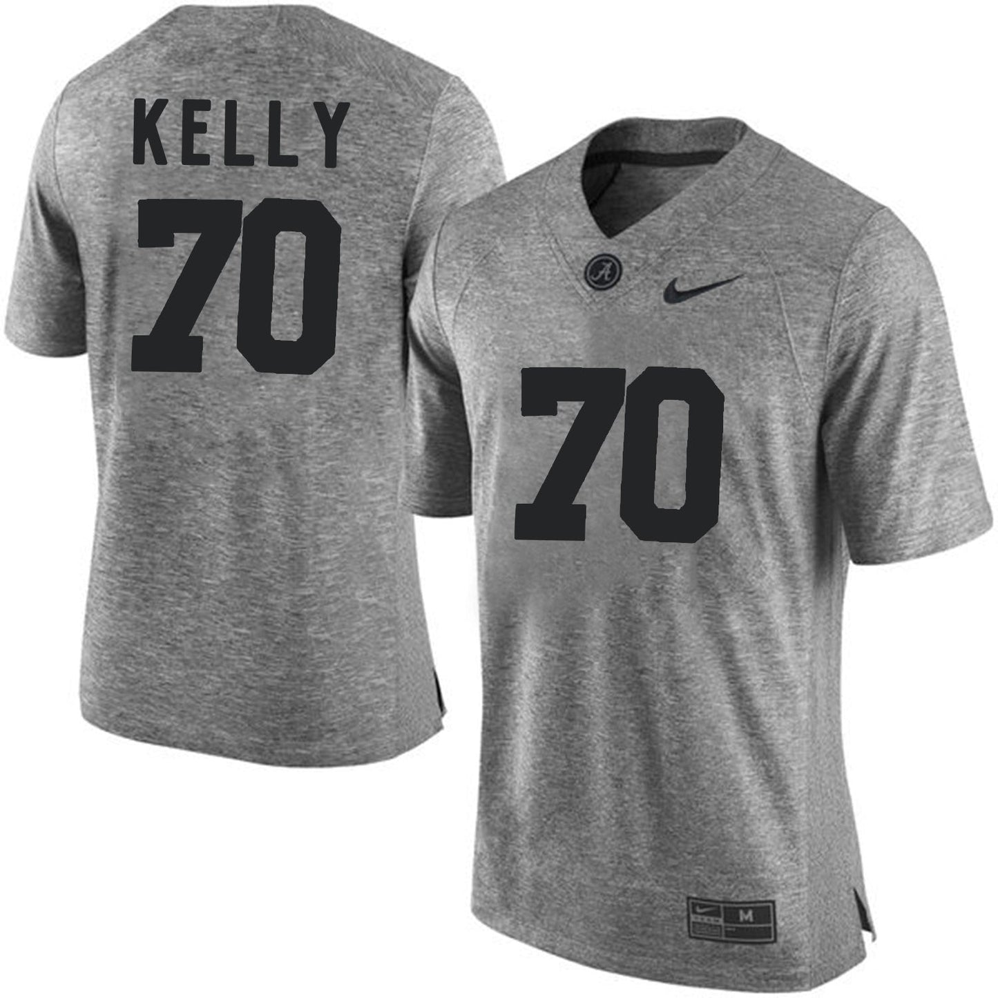 Ryan Kelly 70 Gray College Football Jersey football jersey product view 1