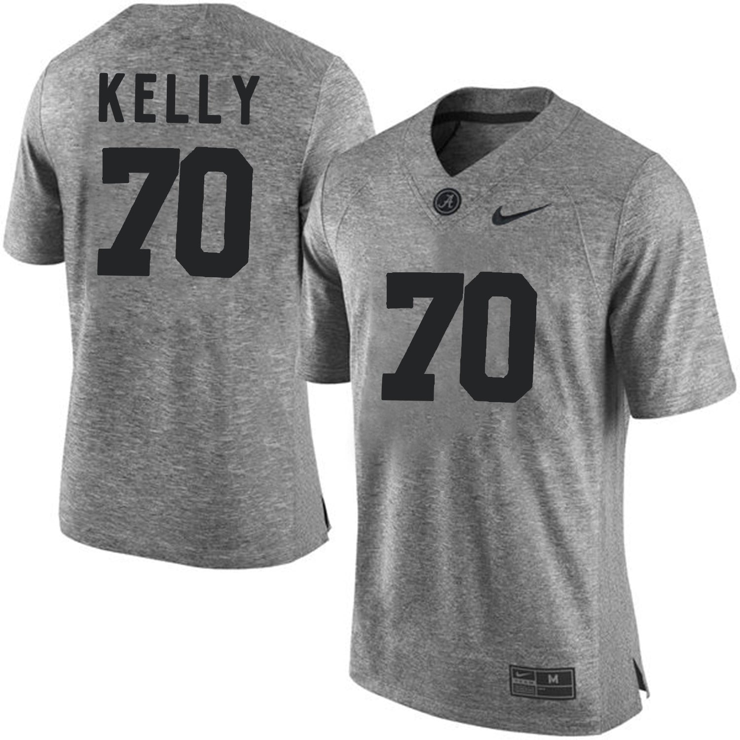 Ryan Kelly 70 Gray College Football Jersey football jersey product view 1