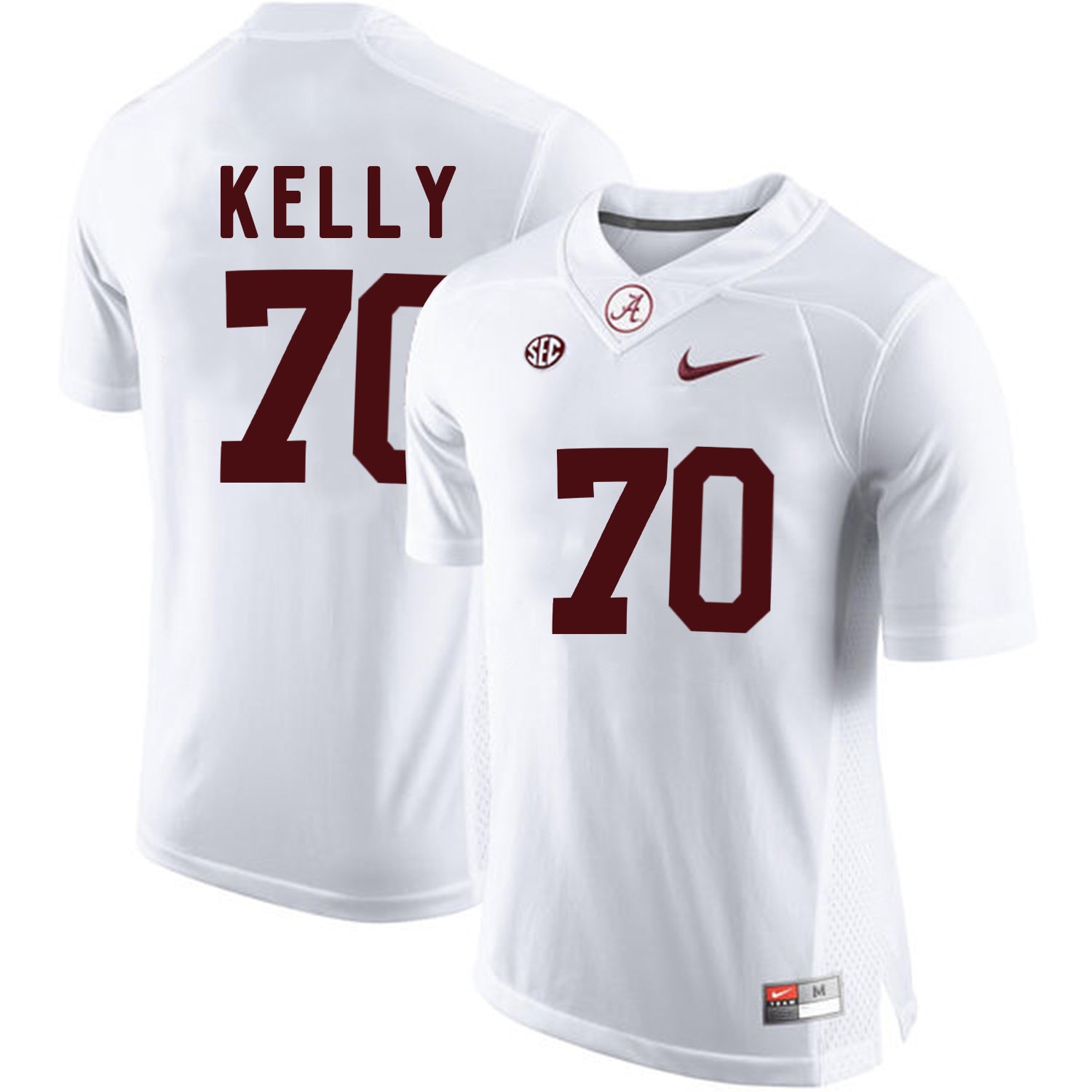 Ryan Kelly 70 White jpg College Football Jersey football jersey product view 1