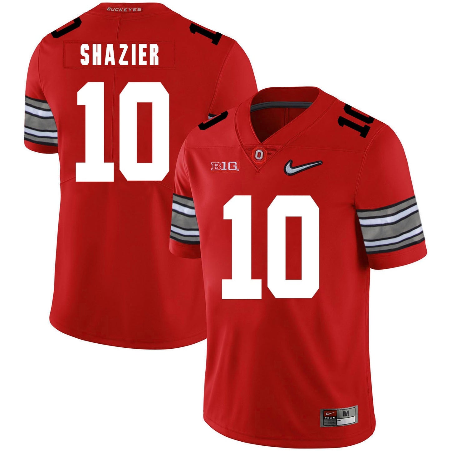 Ryan Shazier 10 Diamond Red College Football Jersey football jersey product view 1