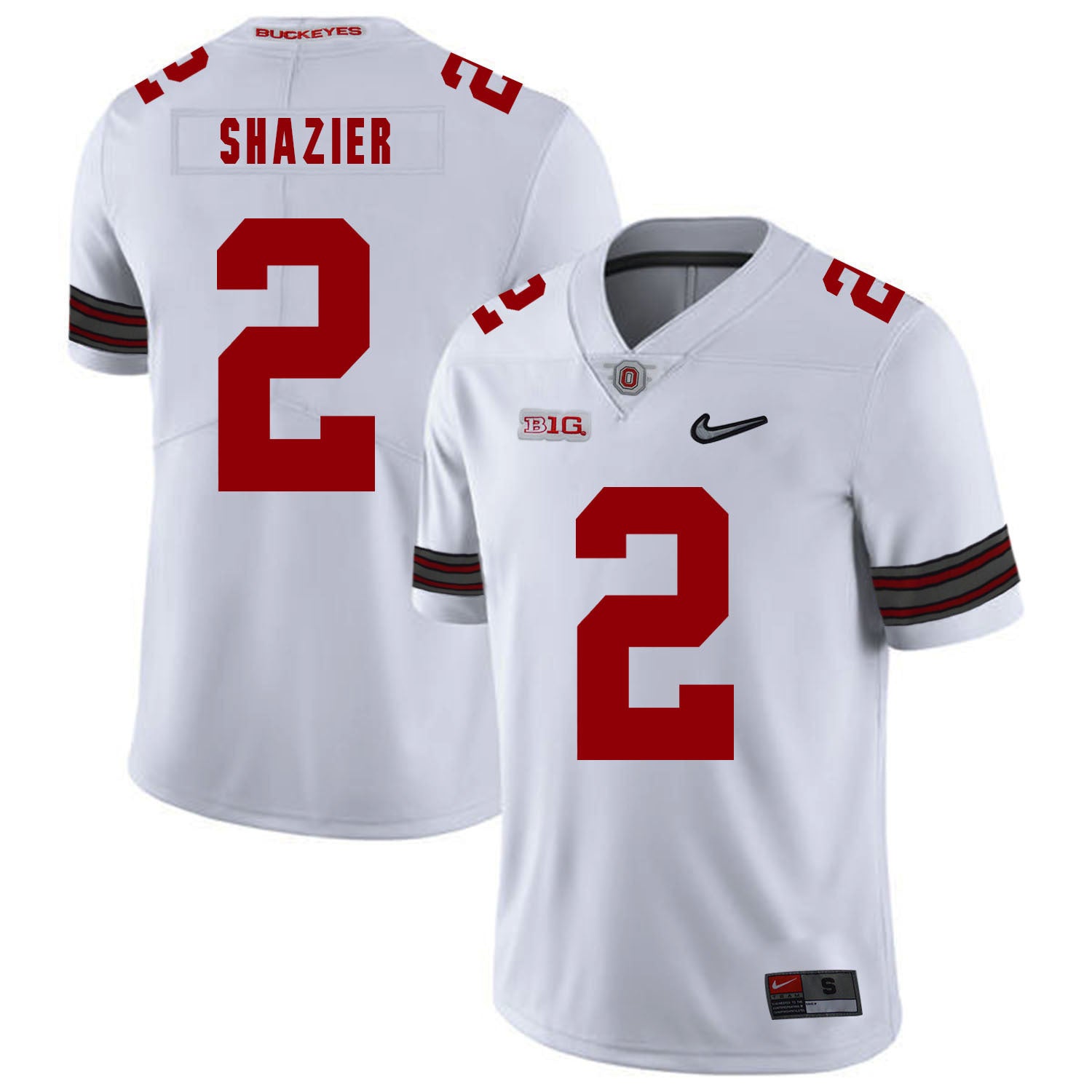 Ryan Shazier 2 Diamond White College Football Jersey football jersey product view 1