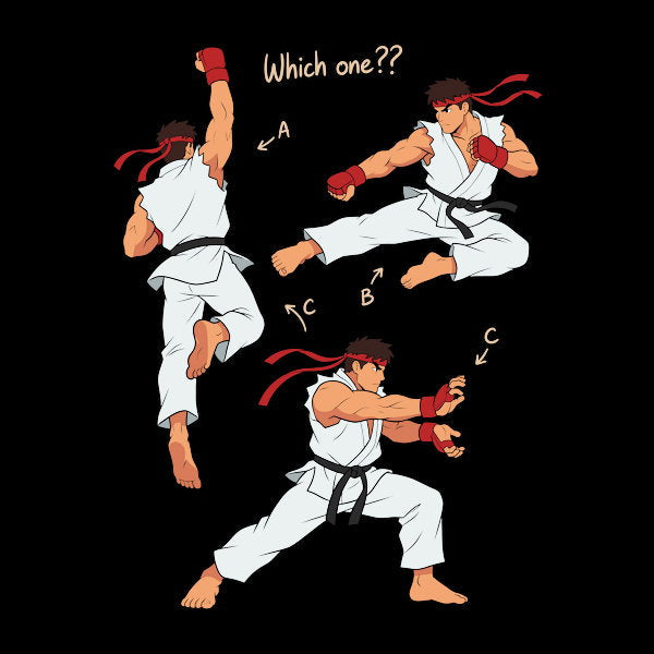 Ryu Choose Your Move Unisex T-shirt, Sweatshirt, Hoodie, Long Sleeve Tee - T-Shirt, Sweatshirt, Hoodie