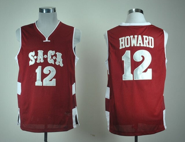 SACA High School 12 Dwight Howard College Football Jersey football jersey product view 1