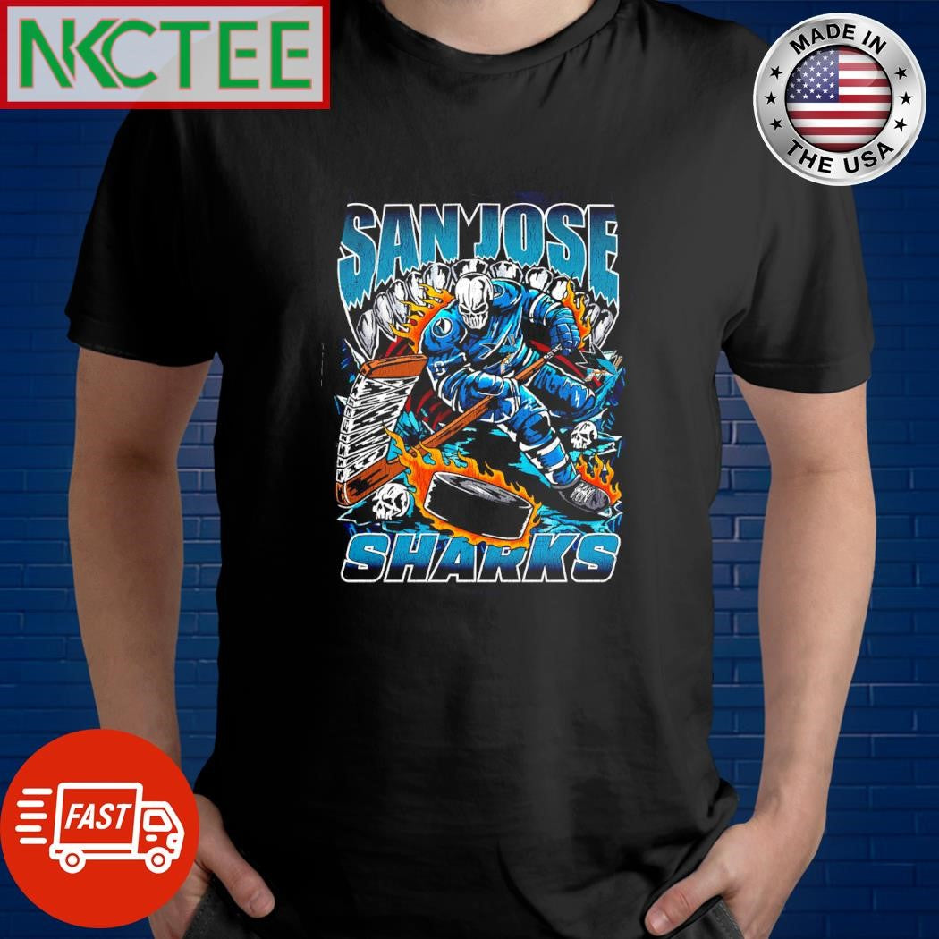 SAN JOSE Sharks hockey skeleton shirt Unisex T-shirt, Sweatshirt, Hoodie, Long Sleeve Tee - T-Shirt, Sweatshirt, Hoodie