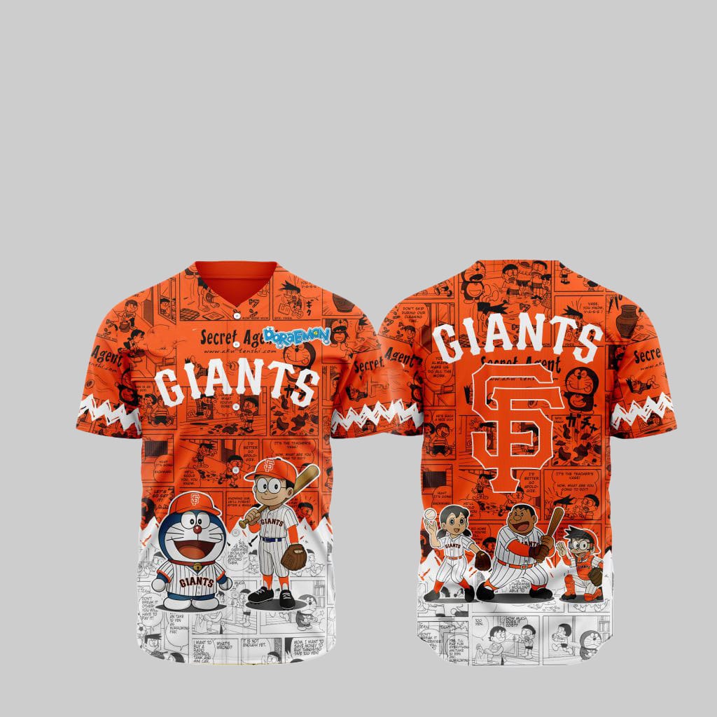 SF Giants Doraemon Jersey 2025 - Grishko.com sports jersey product view 1