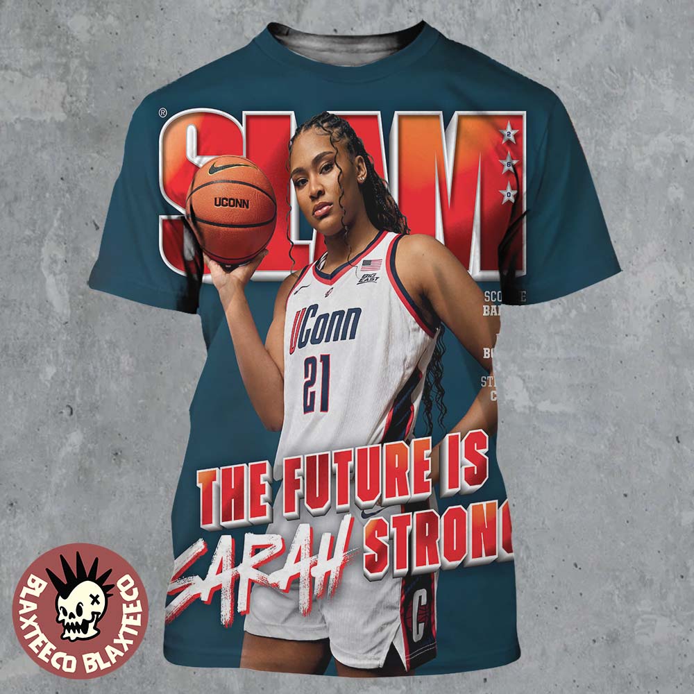 SLAM 260 Sarah Strong Uconn Huskies The Future Is Sarah Strong Rising Star Magazine Cover All Over Print Shirt - T-Shirt, Sweatshirt, Hoodie