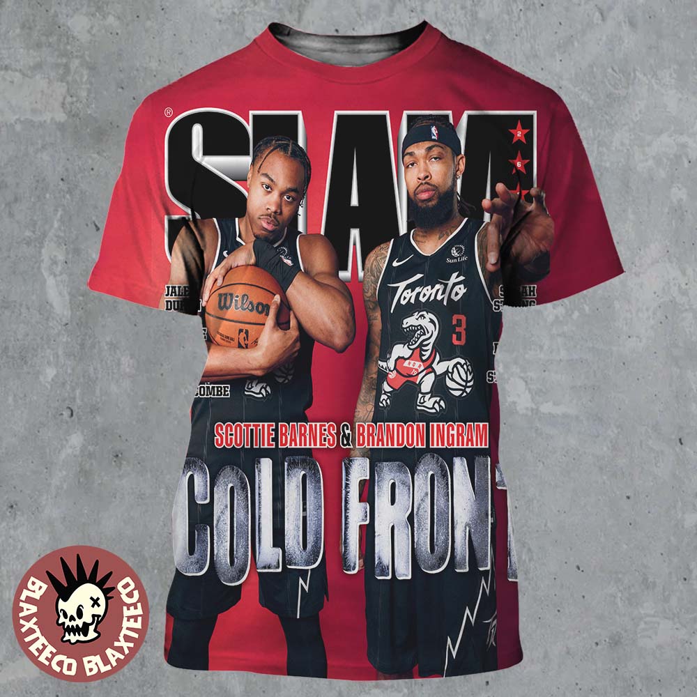 SLAM 260 Scottie Barnes And Brandon Ingram Cold Front Magazine Cover All Over Print Shirt Unisex T-shirt, Sweatshirt, Hoodie, Long Sleeve Tee - T-Shirt, Sweatshirt, Hoodie