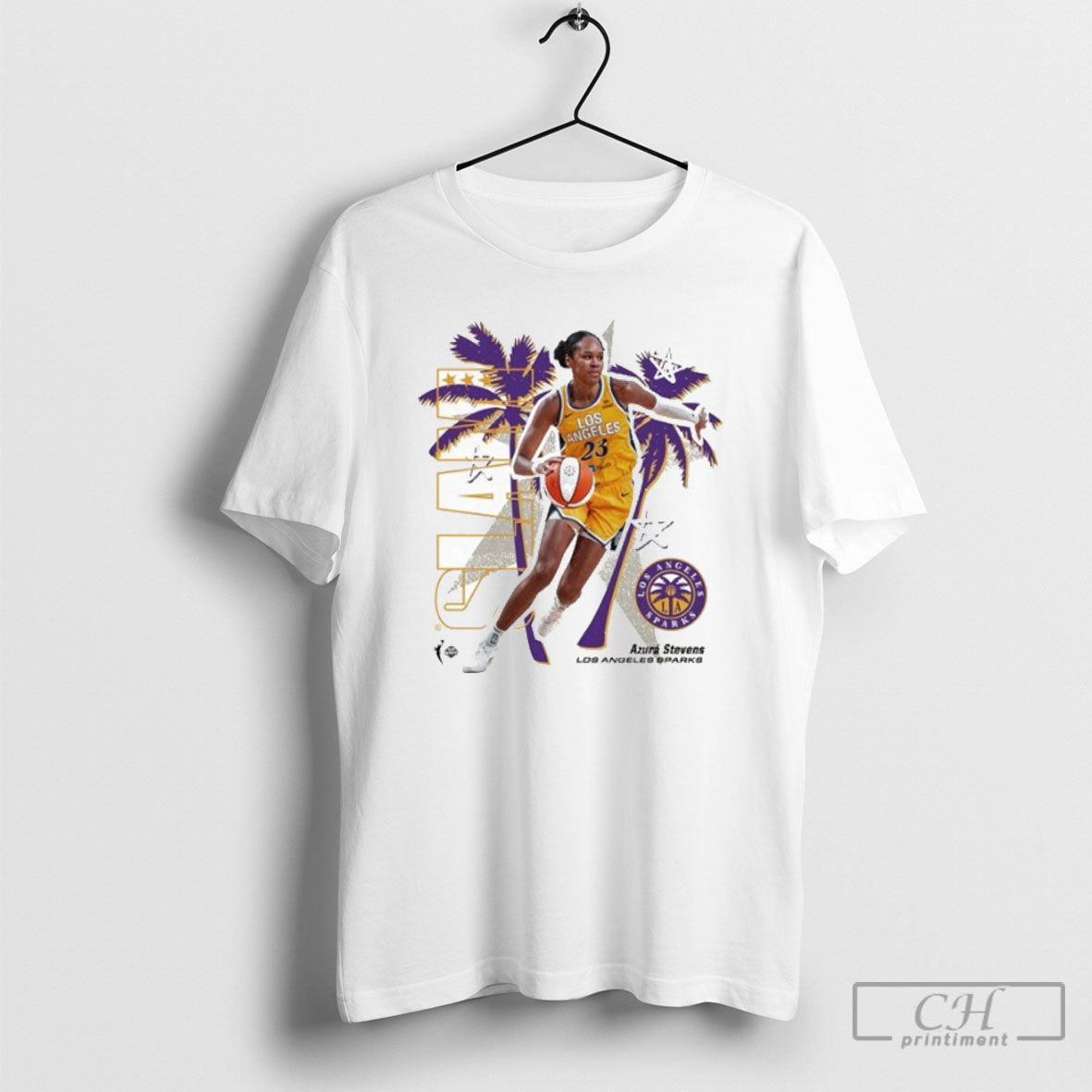 Slam Los Angeles Sparks Azura Stevens T Shirt Unisex T-shirt, Sweatshirt, Hoodie, Long Sleeve Tee - T-Shirt, Sweatshirt, Hoodie
