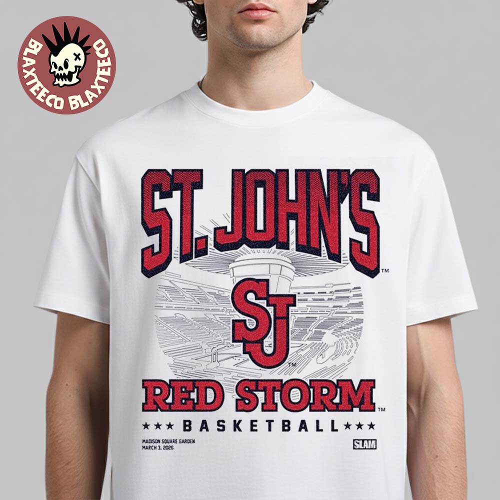 SLAM Night at Madison Square Garden X St Johns Red Storm Basketball On March 3 2026 Exclusive T-Shirt - T-Shirt, Sweatshirt, Hoodie