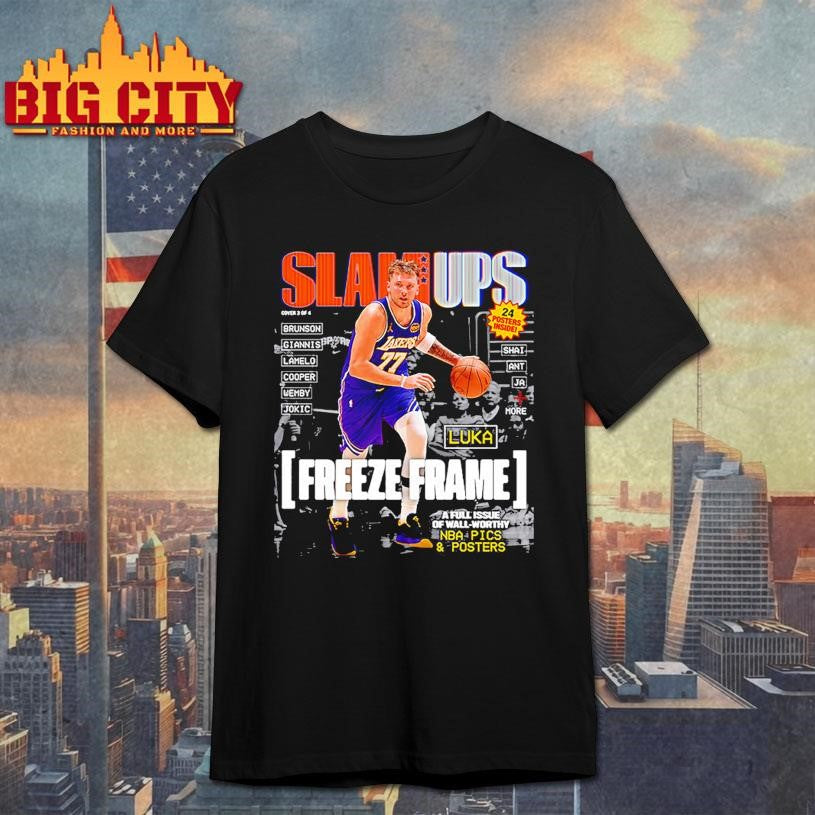 SLAM Ups Luka Doncic Freeze Frame A Full Issue Of Wall Worthy Shirt Unisex T-shirt, Sweatshirt, Hoodie, Long Sleeve Tee - T-Shirt, Sweatshirt, Hoodie