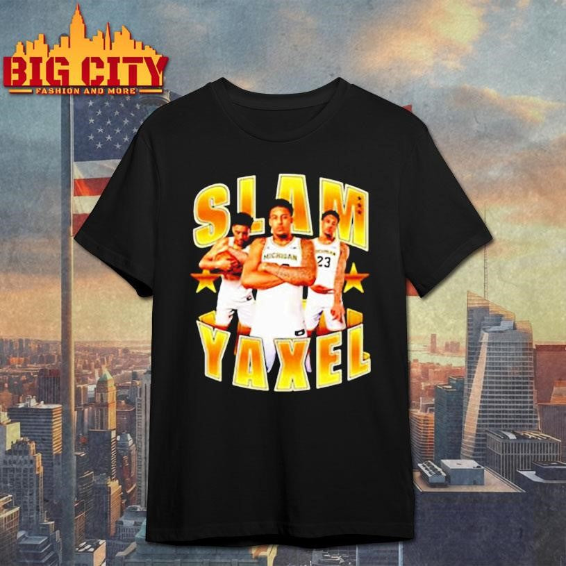 SLAM Yaxel Lendeborg Michigan Jersey shirt Unisex T-shirt, Sweatshirt, Hoodie, Long Sleeve Tee - T-Shirt, Sweatshirt, Hoodie