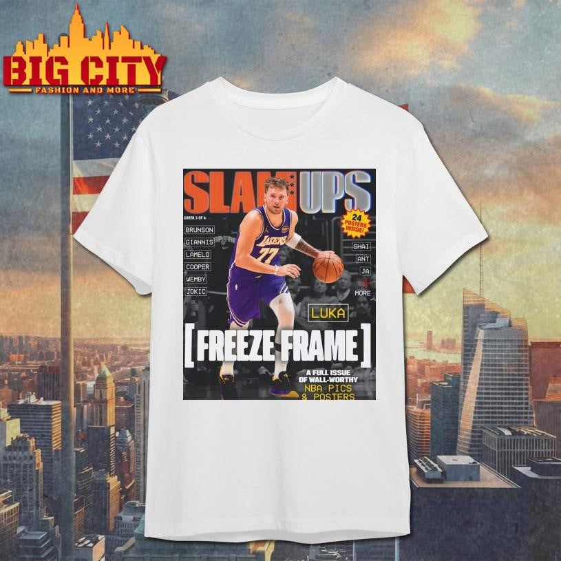 SLAMUPs Luka Doncic Magazine shirt Unisex T-shirt, Sweatshirt, Hoodie, Long Sleeve Tee - T-Shirt, Sweatshirt, Hoodie