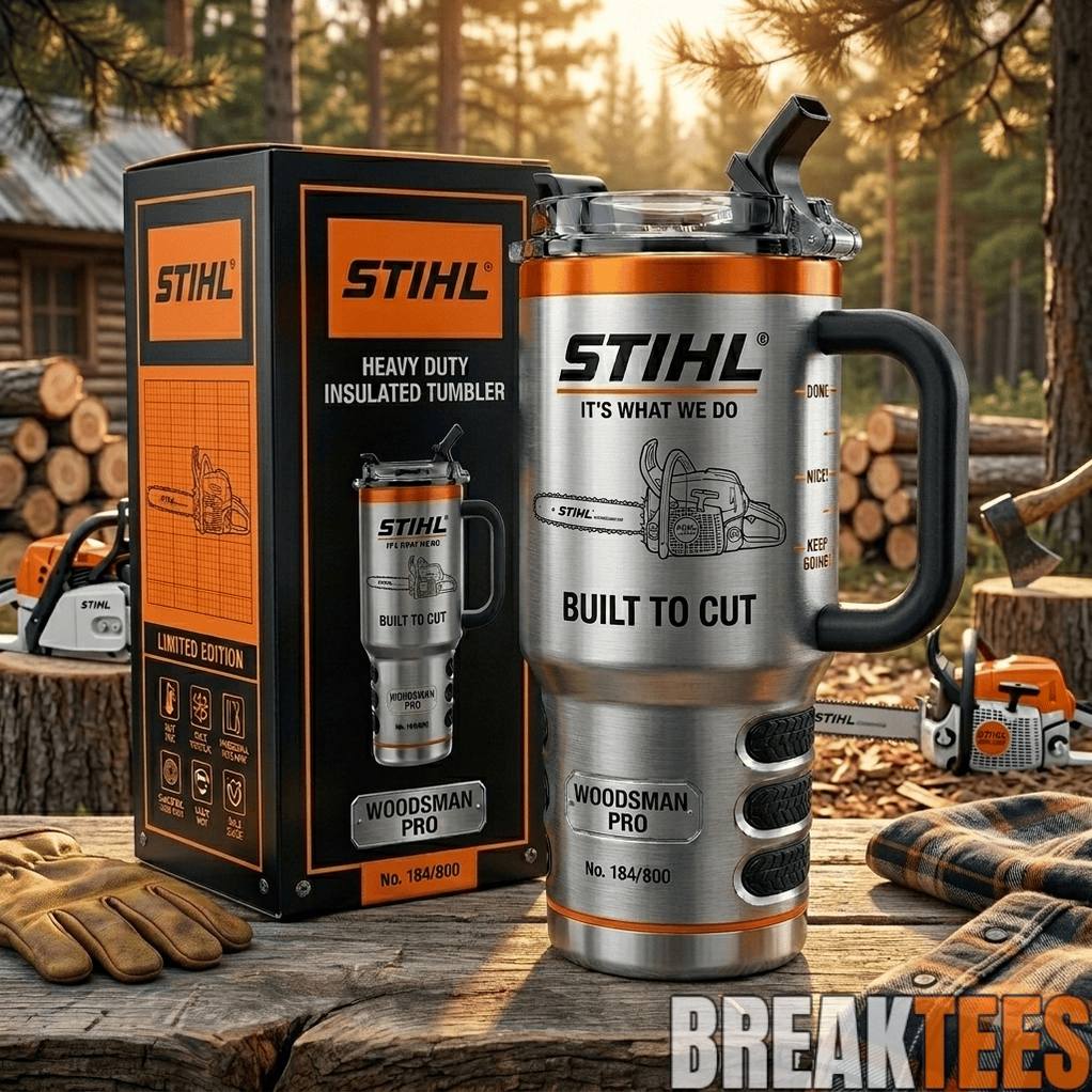 STIHL Build to Cut Collectors Edition Tumbler Unisex T-shirt, Sweatshirt, Hoodie, Long Sleeve Tee - T-Shirt, Sweatshirt, Hoodie