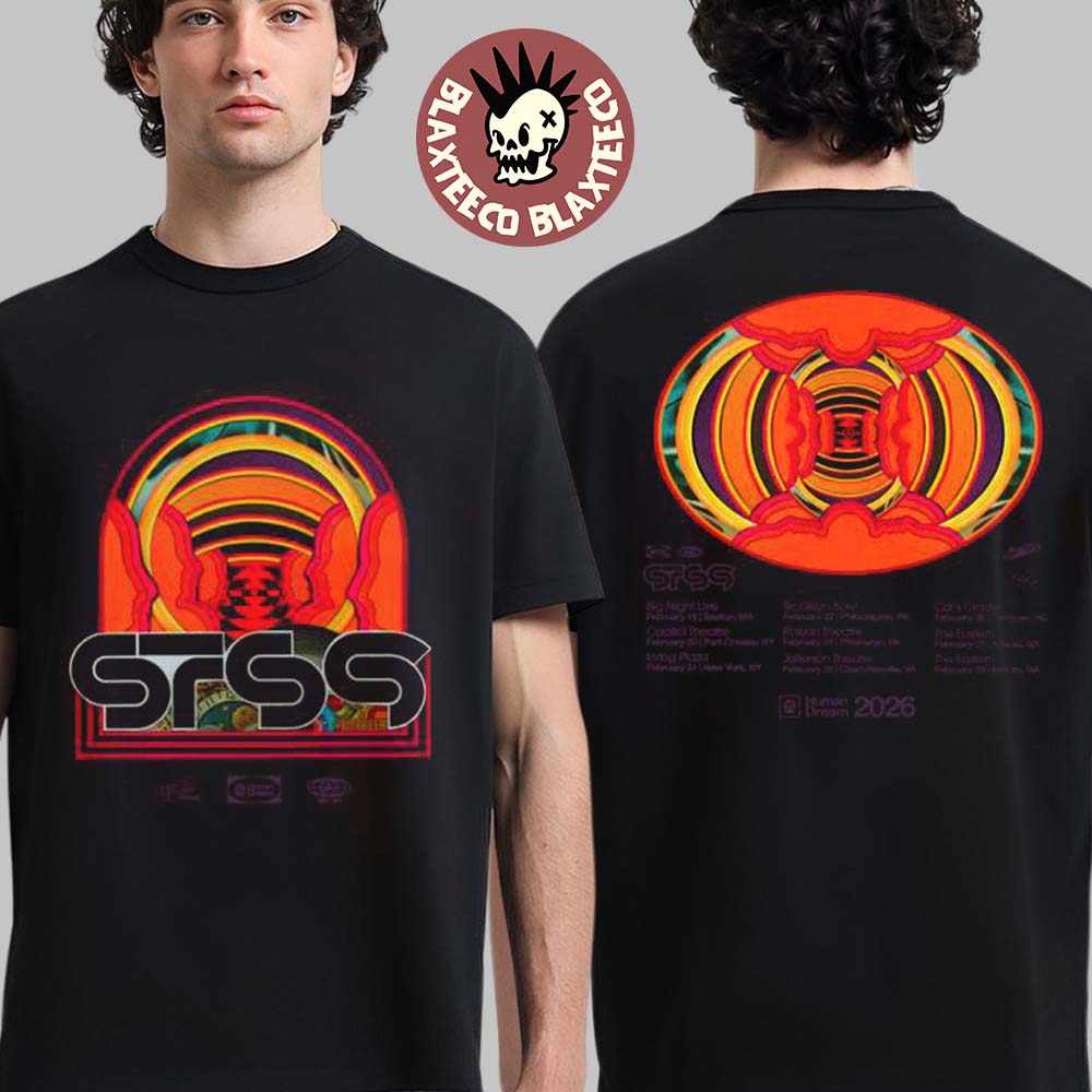 STS9 Human Dream 2026 East Coast Tour America With Dates Official Tour Merch Two Sided T-Shirt - T-Shirt, Sweatshirt, Hoodie