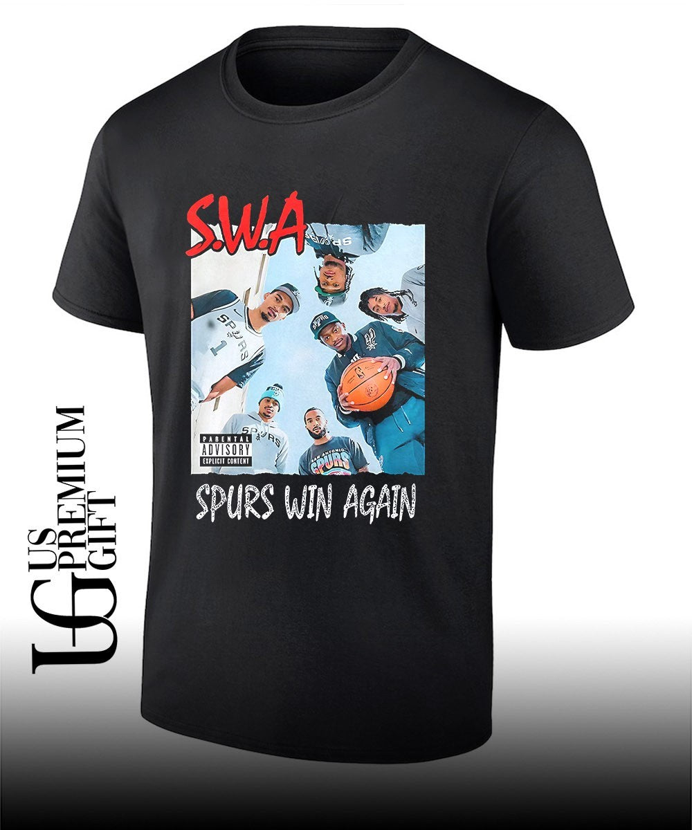 SWA Spurs Win Again San Antonio Spurs Straight Outta Compton shirt Unisex T-shirt, Sweatshirt, Hoodie, Long Sleeve Tee - T-Shirt, Sweatshirt, Hoodie