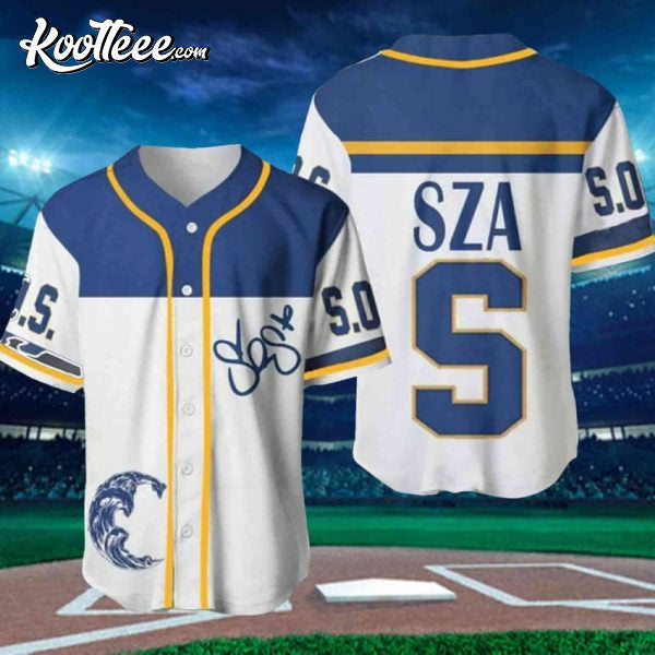 SZA SOS New Album Merch Baseball Jersey baseball jersey product view 1
