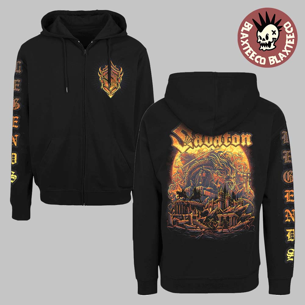 Sabaton Legends Reborn Reimagines Album Artwork Flaming Sabaton Logo Hoodie Unisex T-shirt, Sweatshirt, Hoodie, Long Sleeve Tee - T-Shirt, Sweatshirt, Hoodie