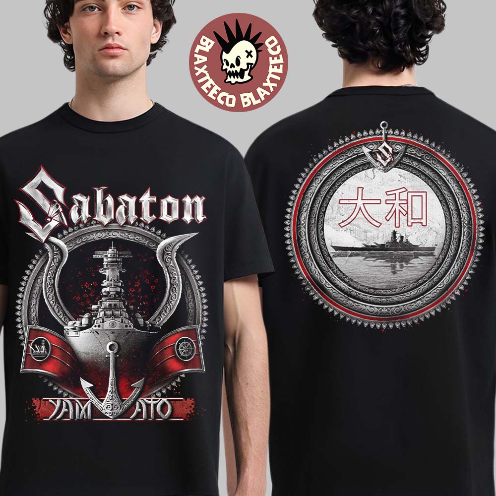 Sabaton Yamato Single Merch Official Art Two Sided T-Shirt Unisex T-shirt, Sweatshirt, Hoodie, Long Sleeve Tee - T-Shirt, Sweatshirt, Hoodie