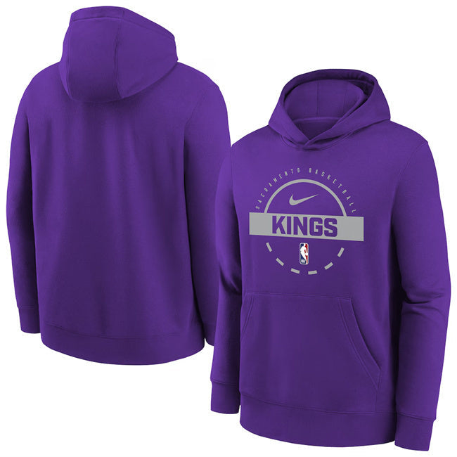Sacramento Kings Purple 2025 26 Practice Club Pullover Hoodie Basketball Jersey basketball jersey product view 1