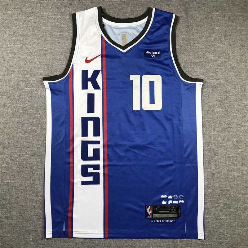 Sacramento Kings #10 Domantas Sabonis Kings 10 Blue City s-xxl Style 2 Basketball Jersey basketball jersey product view 1
