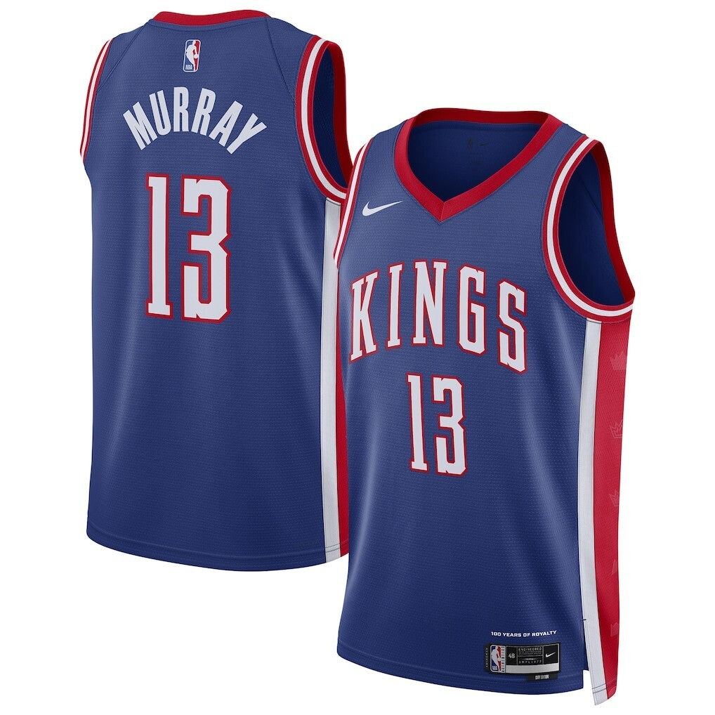 Sacramento Kings #13 Keegan Murray Unisex 202425 Swingman Player Jersey - City Edition - Blue basketball jersey product view 1