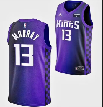 Sacramento Kings #13 Murray 23 24 jersey purple (heat pressed) Basketball Jersey basketball jersey product view 1