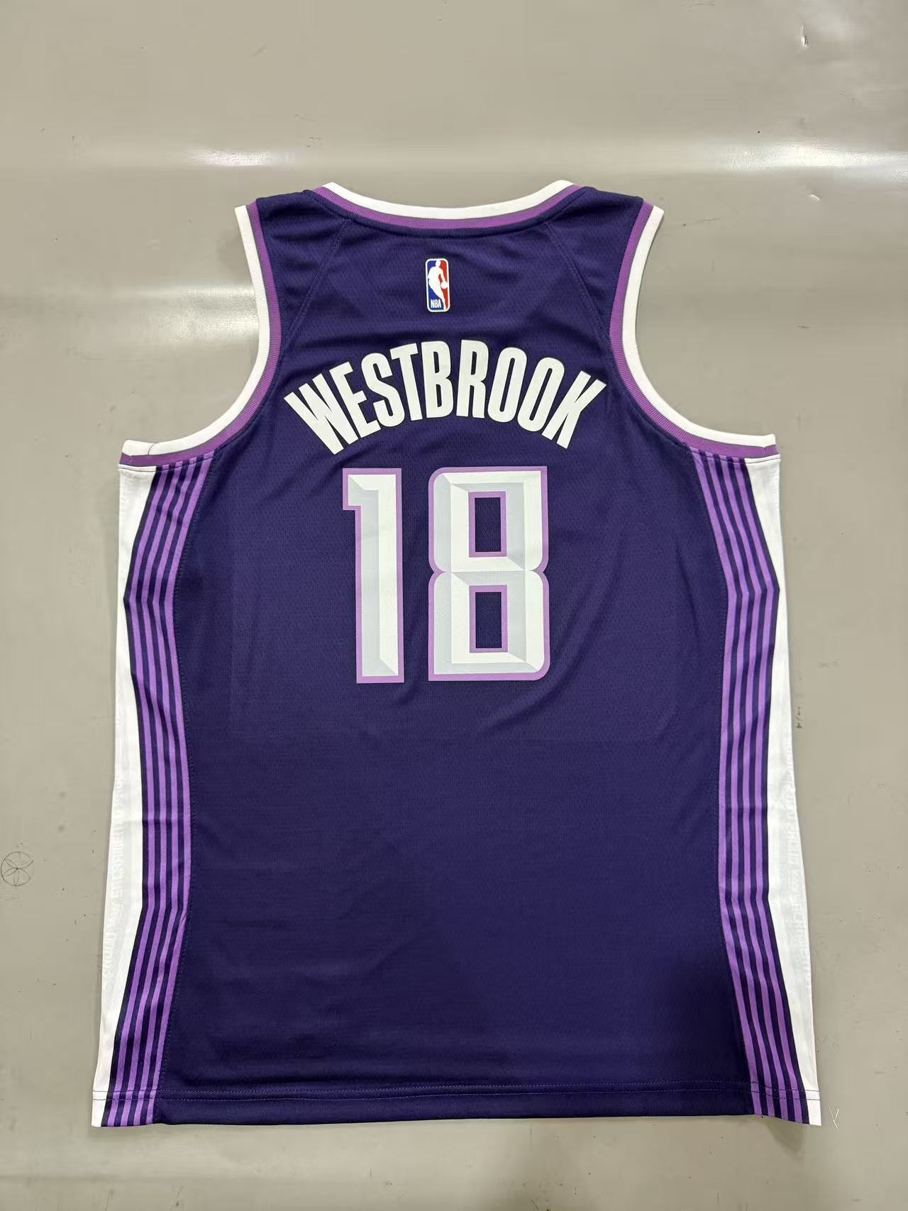 Sacramento Kings #18 Russell Westbrook 26 Season Kings City Purple Style 1 Basketball Jersey basketball jersey product view 1