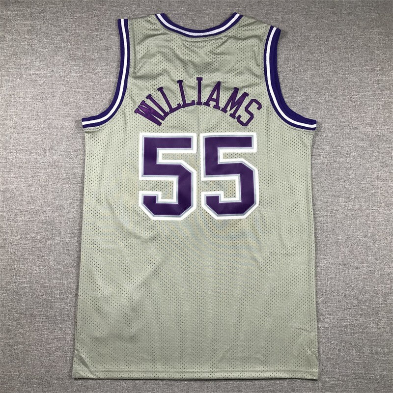 Sacramento Kings #55 Jason Williams Kings 55 Gray s-xxl Style 1 Basketball Jersey basketball jersey product view 1