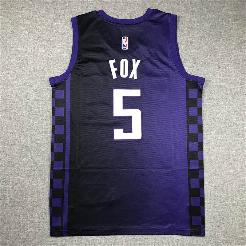 Sacramento Kings #5 De'Aaron Fox Kings 5 Statement Edition s-xxl Style 1 Basketball Jersey basketball jersey product view 1