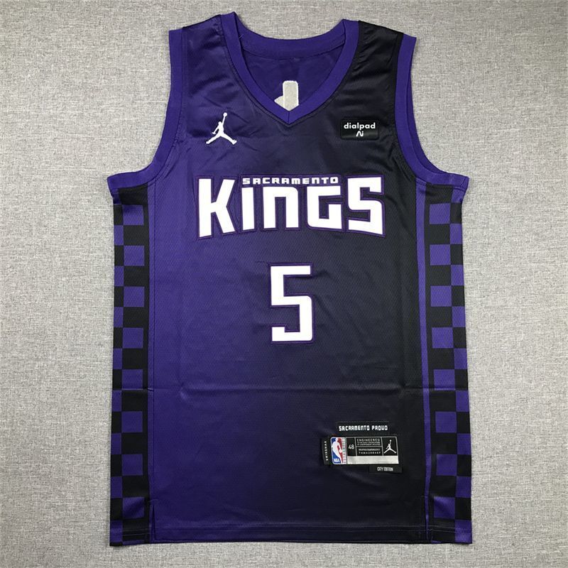 Sacramento Kings #5 De'Aaron Fox Kings 5 Statement Edition s-xxl Style 2 Basketball Jersey basketball jersey product view 1